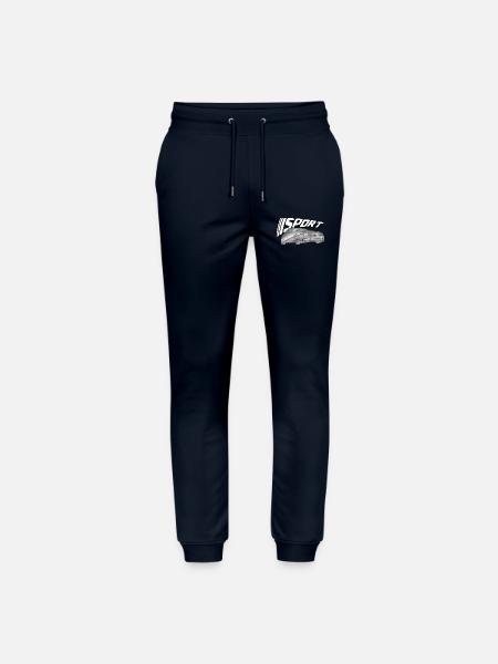 Glänzendes Sportauto Print - Stanley/Stella Unisex Bio Jogginghose Mover - Navy