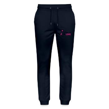 Chemie Liebe Kolben Icon - Stanley/Stella Unisex Bio Jogginghose Mover  - Navy - Vorne - Marisol (170cm) & Nik (191cm)