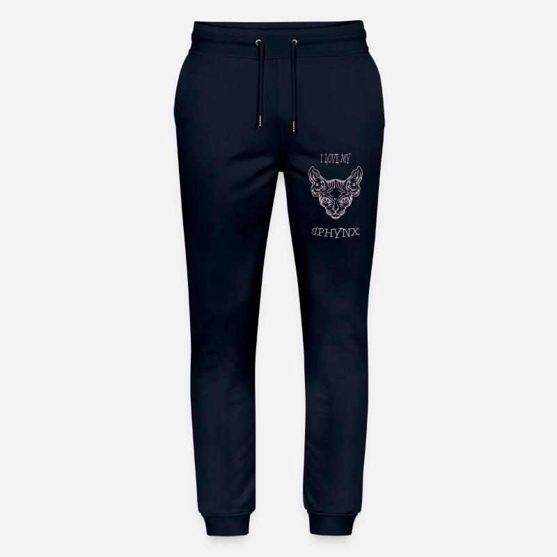 Chat nu Sphynx chat - Pantalon de jogging bio MOVER Stanley/Stella unisexe - marine