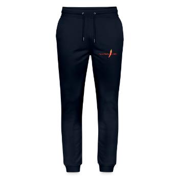 je suis un petit piment - Pantalon de jogging bio MOVER Stanley/Stella unisexe - marine - Devant - Marisol (170cm) & Nik (191cm)