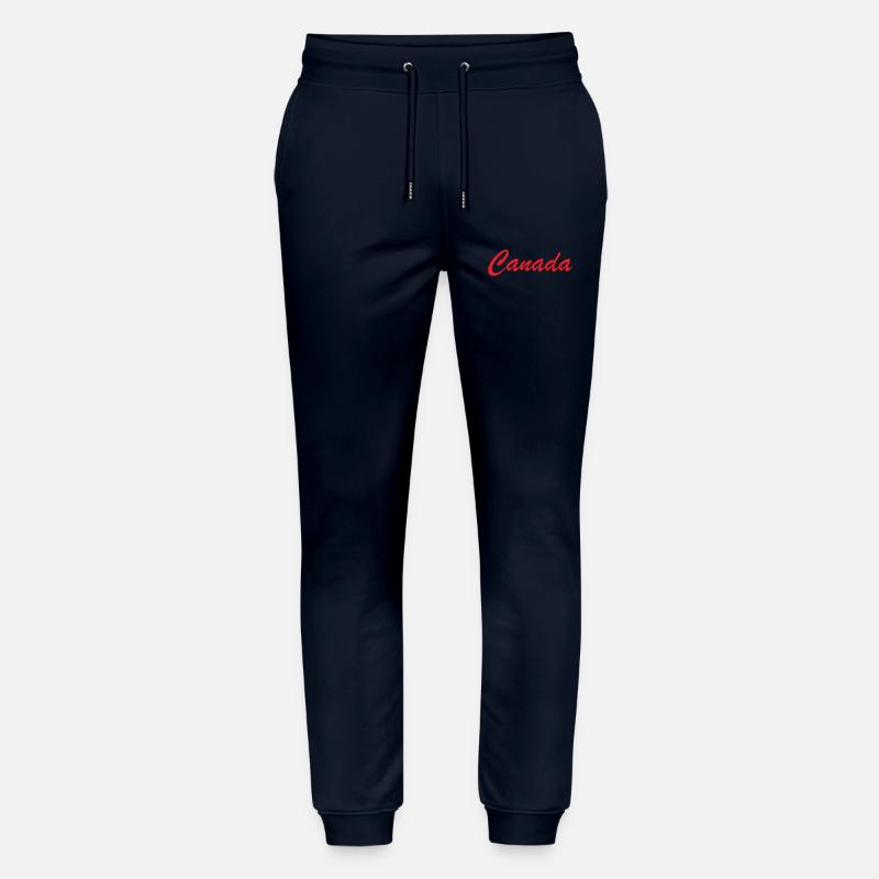 Lettrage Canada Script Rouge - Pantalon de jogging bio MOVER Stanley/Stella unisexe - marine