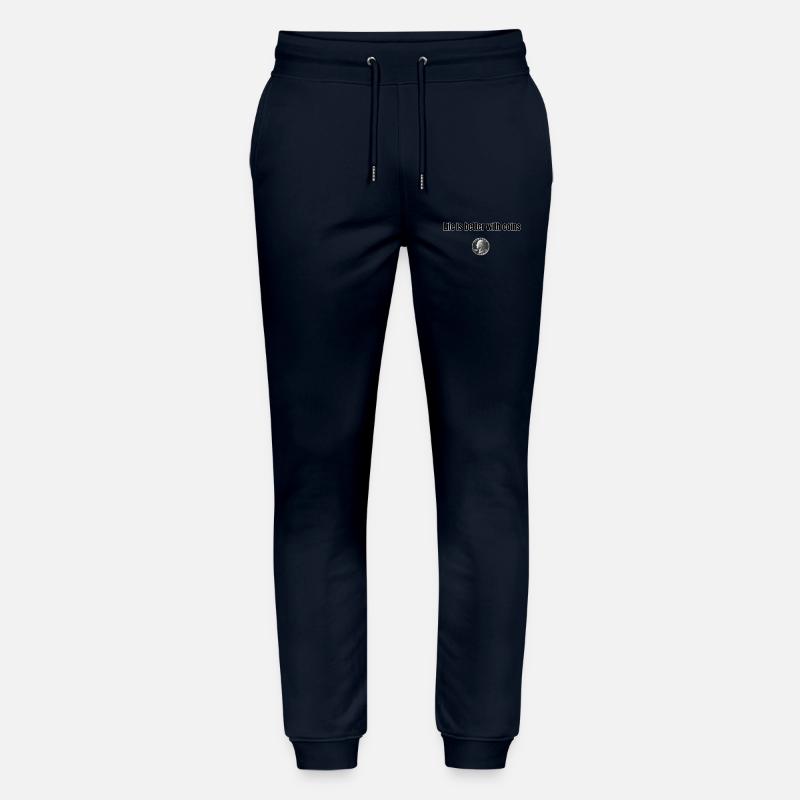 Life is better with Coins - Schwarz - Stanley/Stella Unisex Bio Jogginghose Mover  - Navy