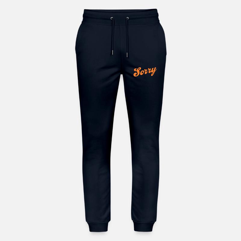 Sorry – Minimalistisches Statement - Stanley/Stella Unisex Bio Jogginghose Mover  - Navy