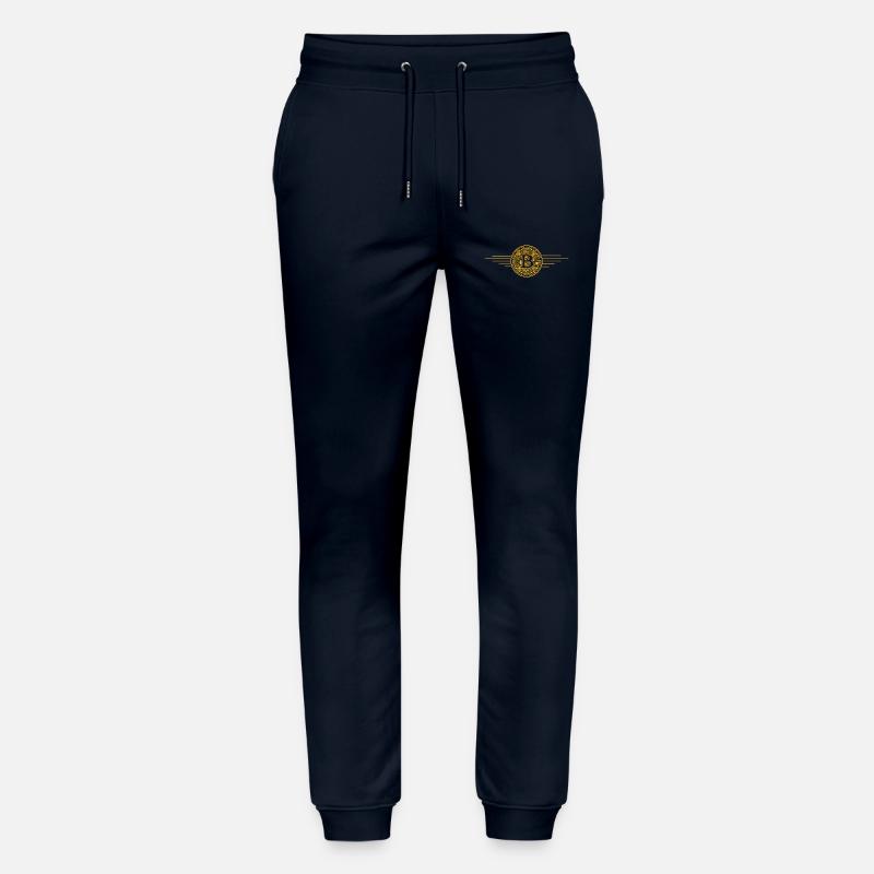 BTC Bitcoin Logo - Stanley/Stella Unisex Bio Jogginghose Mover - Navy