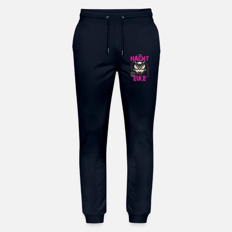 Nachteule mit Stethoskop - Stanley/Stella Unisex Bio Jogginghose Mover  - Navy