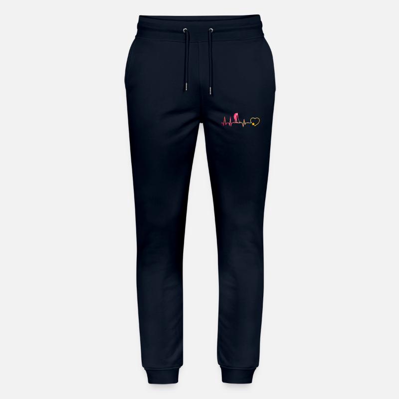 Krocket Herzschlag - Stanley/Stella Unisex Bio Jogginghose Mover  - Navy