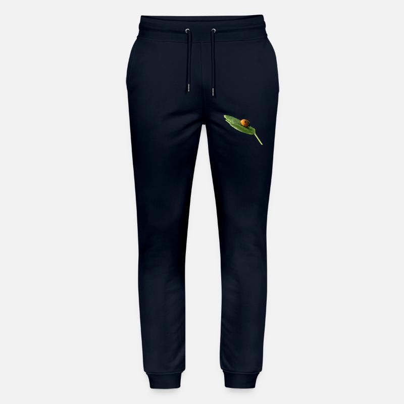Lucky beetle ladybug without text - Stanley/Stella Mover Unisex Organic Jogging Trousers - navy