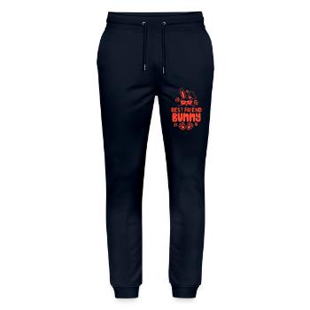 t shirt meilleure amie - Pantalon de jogging bio MOVER Stanley/Stella unisexe - marine - Devant - Marisol (170cm) & Nik (191cm)