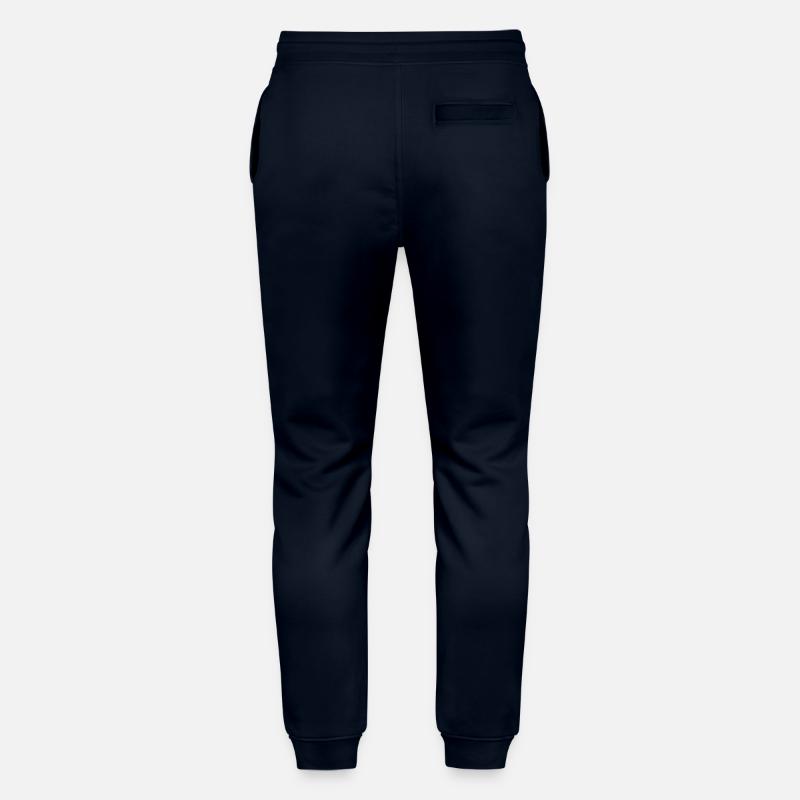 cat blue flowers Stanley/Stella Mover Unisex Organic Jogging Trousers