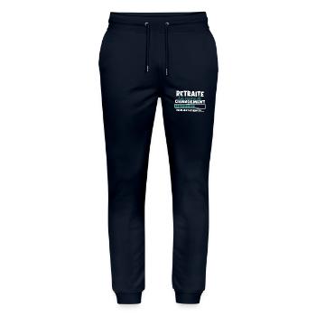 Retraite en cours de chargement - Pantalon de jogging bio MOVER Stanley/Stella unisexe - marine - Devant - Marisol (170cm) & Nik (191cm)