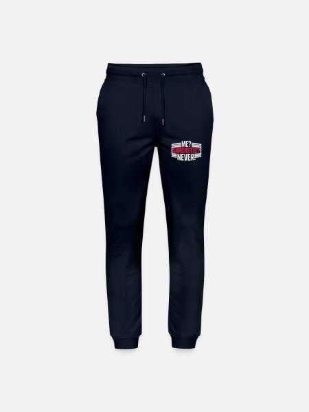 me sarcastic never quote - Stanley/Stella Mover Unisex Organic Jogging Trousers - navy
