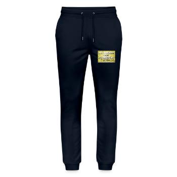 Happiness Looks Gorgeous On You Say Lettering - Stanley/Stella Unisex Bio Jogginghose Mover  - Navy - Vorne - Marisol (170cm) & Nik (191cm)