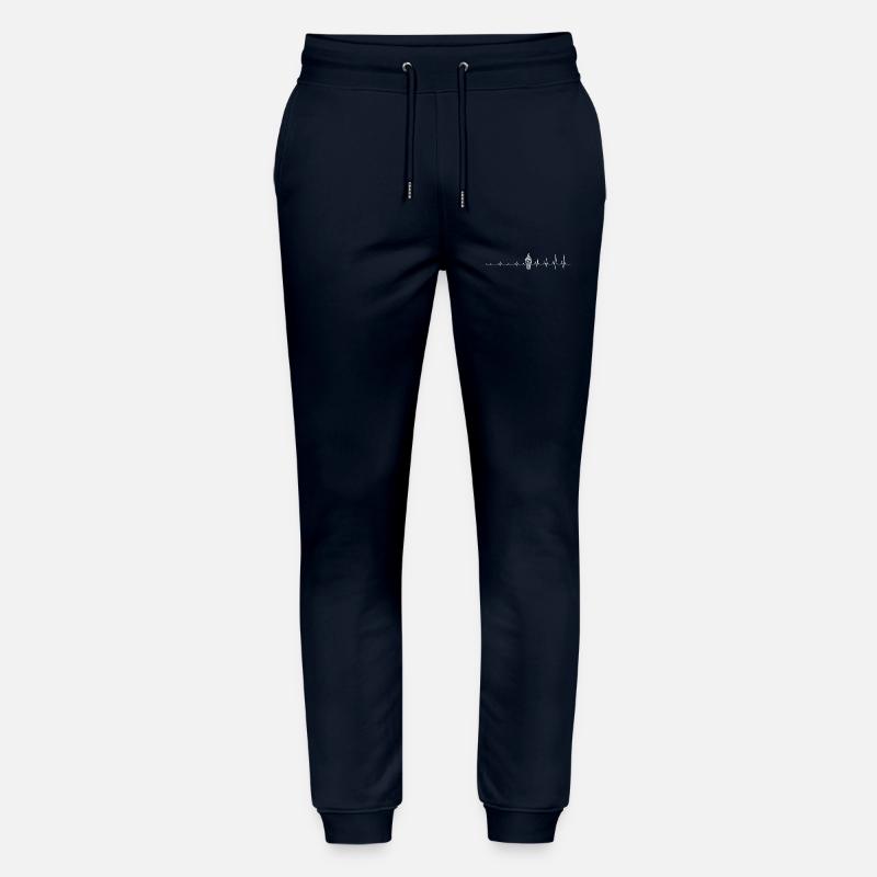 Heartbeat Eiscreme-Liebe - Stanley/Stella Unisex Bio Jogginghose Mover  - Navy