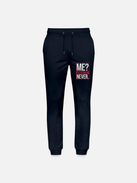 me sarcastic never quote - Stanley/Stella Mover Unisex Organic Jogging Trousers - navy