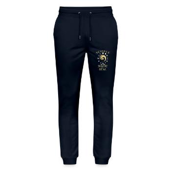 SCIENCE - Pantalon de jogging bio MOVER Stanley/Stella unisexe - marine - Devant - Marisol (170cm) & Nik (191cm)