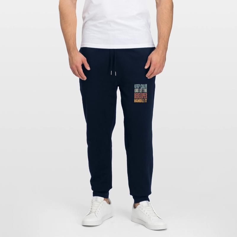 Keep Calm Developer Saying Developer Gift Stanley/Stella Mover Unisex Organic Jogging Trousers