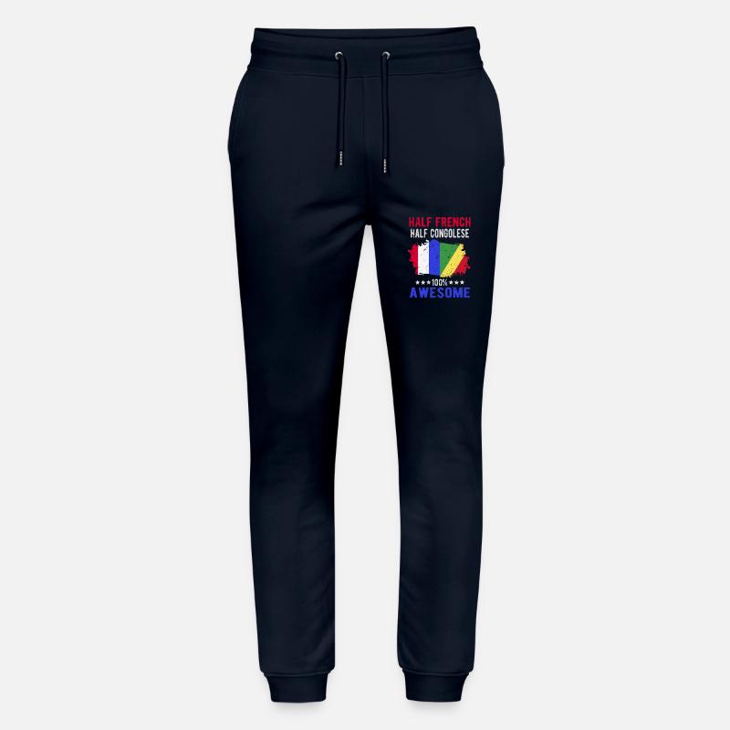Halb Franzose Halb Kongolese - Stanley/Stella Unisex Bio Jogginghose Mover  - Navy