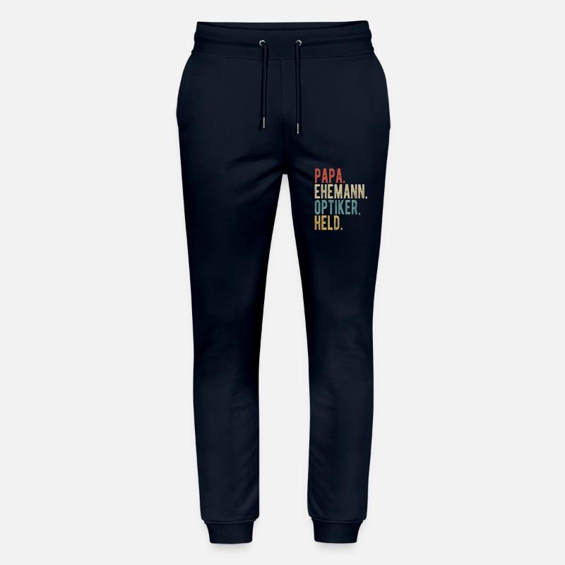 Optiker Papa Ehemann Held - Stanley/Stella Unisex Bio Jogginghose Mover  - Navy