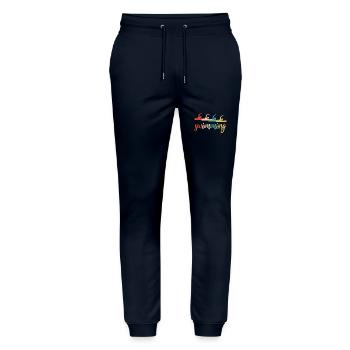 Schwimmen Schwimmer Tauchen Geschenk Retro - Stanley/Stella Unisex Bio Jogginghose Mover  - Navy - Vorne - Marisol (170cm) & Nik (191cm)
