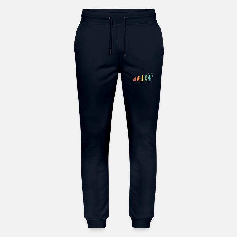 Evolution Bogenschießen Bogenschütze Pfeil Bogen - Stanley/Stella Unisex Bio Jogginghose Mover  - Navy