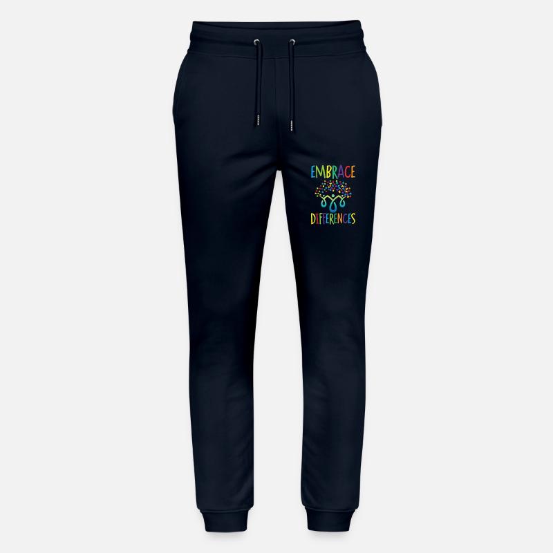 Embrace differences Autisme Handicap Compréhension - Pantalon de jogging bio MOVER Stanley/Stella unisexe - marine