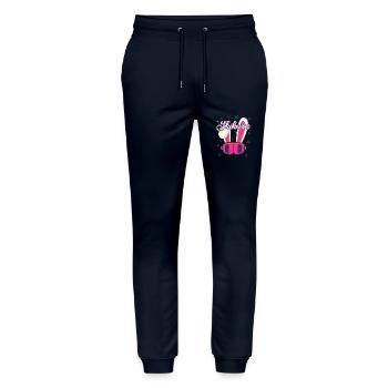 Skihase - Stanley/Stella Unisex Bio Jogginghose Mover  - Navy - Vorne - Marisol (170cm) & Nik (191cm)