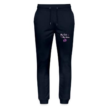Foot care nail care - Stanley/Stella Mover Unisex Organic Jogging Trousers - navy - Front - Marisol (170cm) & Nik (191cm)