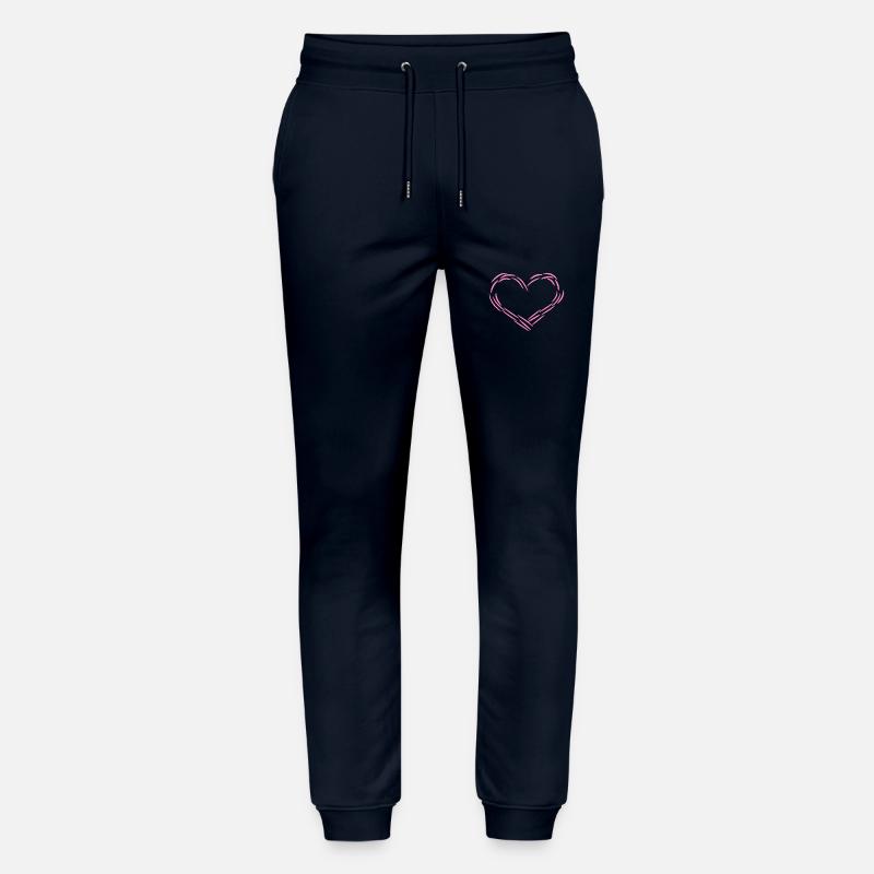 Herz Rosa - Stanley/Stella Unisex Bio Jogginghose Mover  - Navy
