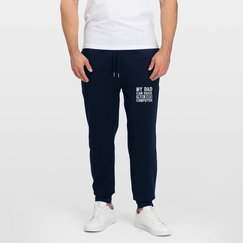 Hacker Hacking Code Computer papa saying gift Stanley/Stella Mover Unisex Organic Jogging Trousers