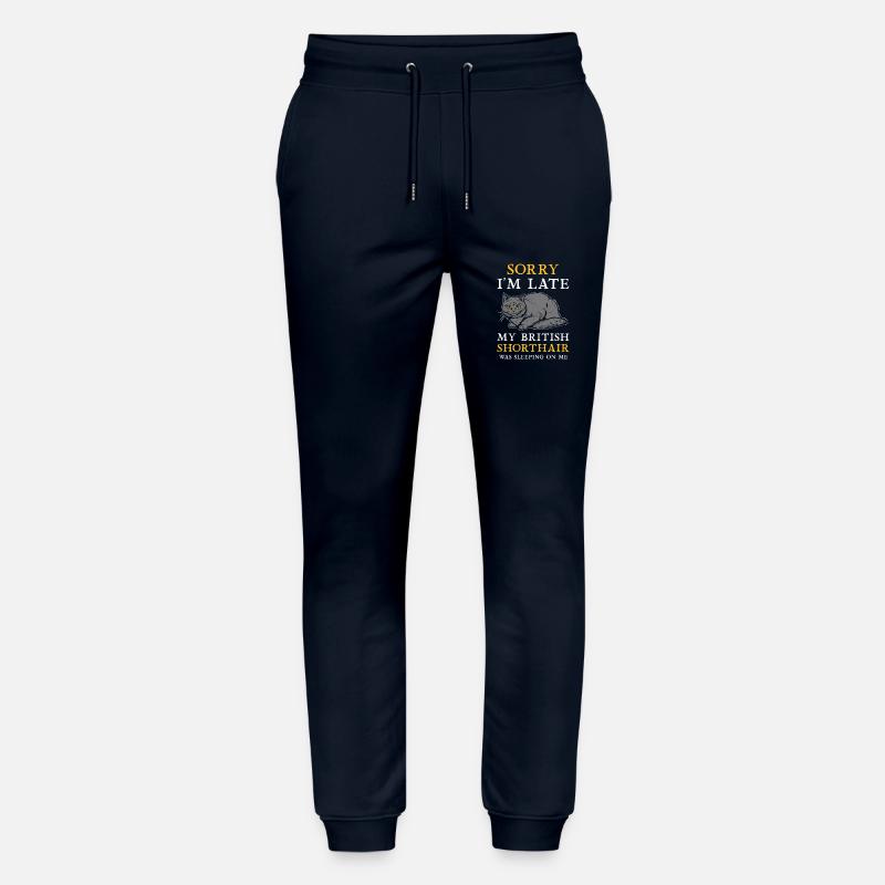 Chat British Shorthair BKH - Pantalon de jogging bio MOVER Stanley/Stella unisexe - marine