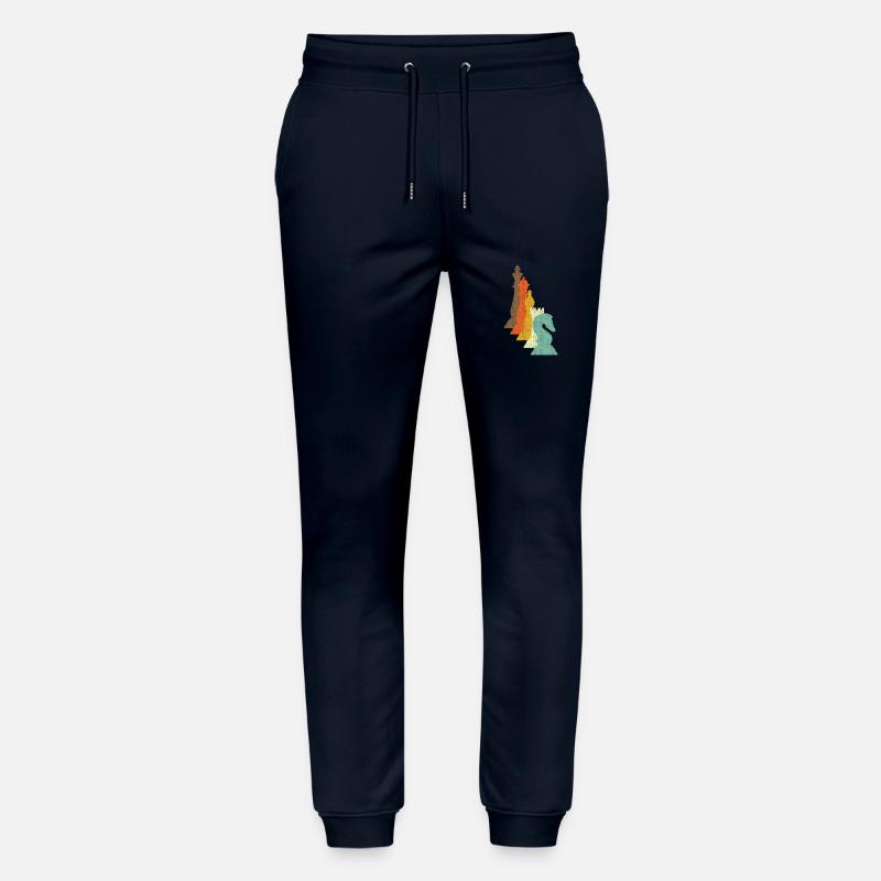 Schachfiguren Schach Geschenk - Stanley/Stella Unisex Bio Jogginghose Mover  - Navy
