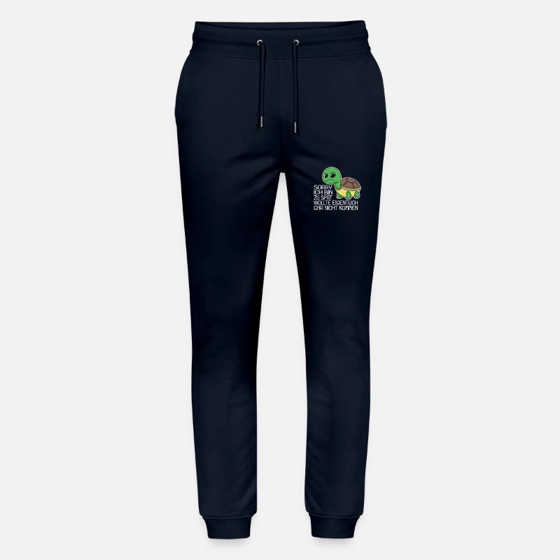 zu spät spruch lustig - Stanley/Stella Unisex Bio Jogginghose Mover  - Navy