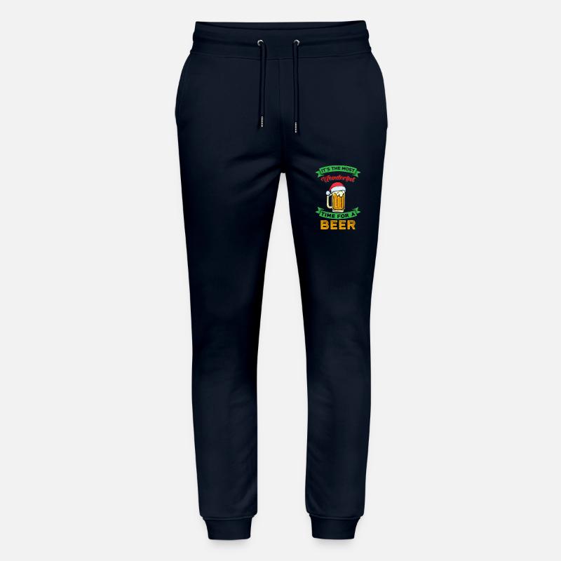 Weihnachten Bier - Stanley/Stella Unisex Bio Jogginghose Mover  - Navy