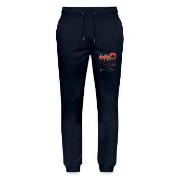 Legendär seit 1983 - Stanley/Stella Unisex Bio Jogginghose Mover  - Navy - Vorne - Marisol (170cm) & Nik (191cm)