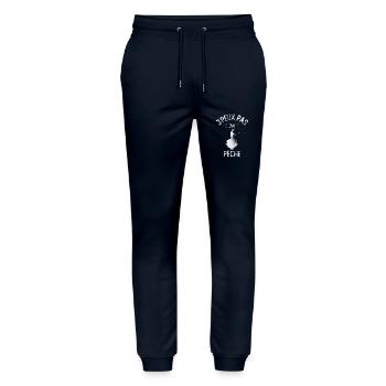 J'peux pas j'ai pêche - Pantalon de jogging bio MOVER Stanley/Stella unisexe - marine - Devant - Marisol (170cm) & Nik (191cm)