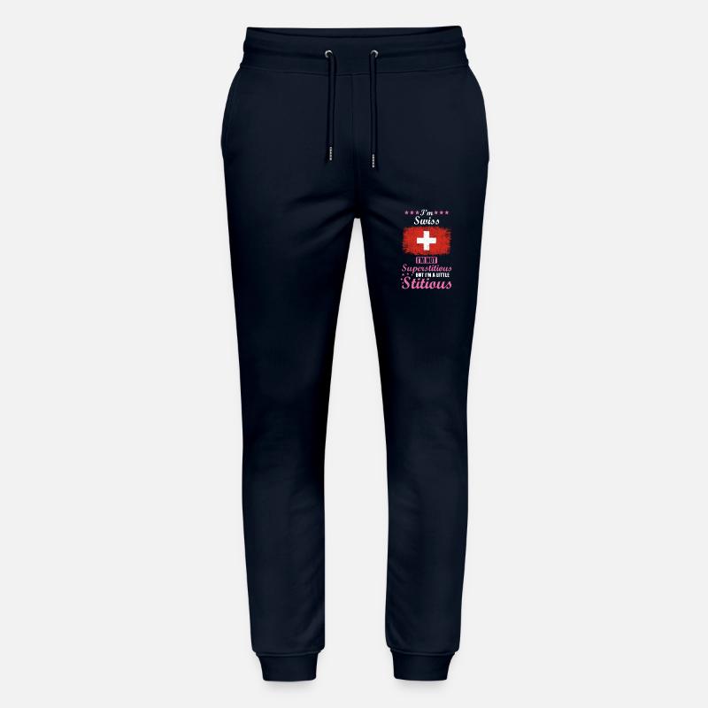 Schweizerin Frau Superstitious Stitious - Stanley/Stella Unisex Bio Jogginghose Mover - Navy