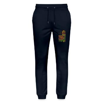 Best Bonus Dad ever - Stanley/Stella Unisex Bio Jogginghose Mover  - Navy - Vorne - Marisol (170cm) & Nik (191cm)