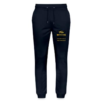 Je suis le fier frèrè d'une soeur douce - Pantalon de jogging bio MOVER Stanley/Stella unisexe - marine - Devant - Marisol (170cm) & Nik (191cm)