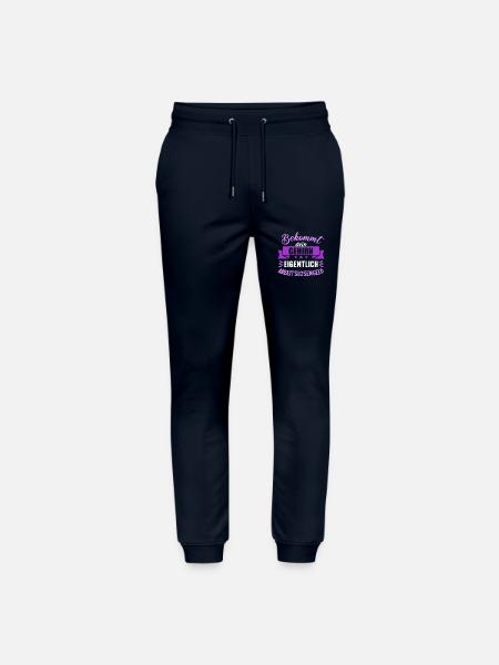 Bekommt Dein Gehirn eigentlich Arbeitslosengeld - Stanley/Stella Unisex Bio Jogginghose Mover - Navy