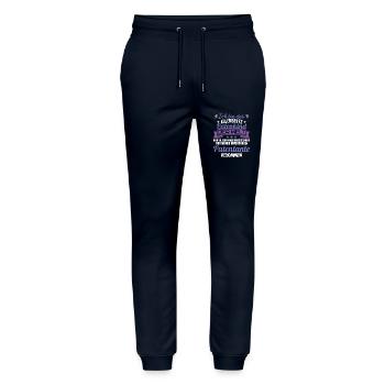 Patenonkel Patententante beste Patenkind der Welt - Stanley/Stella Unisex Bio Jogginghose Mover  - Navy - Vorne - Marisol (170cm) & Nik (191cm)