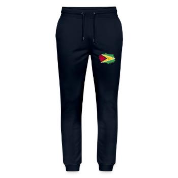 Guyana Flag Grunge Guyana Flag - Pantalon de jogging bio MOVER Stanley/Stella unisexe - marine - Devant - Marisol (170cm) & Nik (191cm)