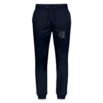 Macht Chinesische Schrift Zeichen Symbol - Stanley/Stella Unisex Bio Jogginghose Mover  - Navy - Vorne - Marisol (170cm) & Nik (191cm)