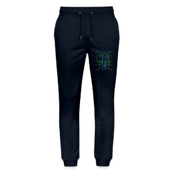 Birthday 1988 Gaming Limited Edition Gamer - Stanley/Stella Mover Unisex Organic Jogging Trousers - navy - Front - Marisol (170cm) & Nik (191cm)