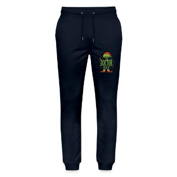 Doktor Weihnachtself - Stanley/Stella Unisex Bio Jogginghose Mover  - Navy - Vorne - Marisol (170cm) & Nik (191cm)