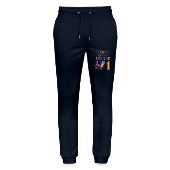 Dieser Kleine Knallfrosch Ist Jetzt 1 4. Juli 1. - Stanley/Stella Unisex Bio Jogginghose Mover  - Navy - Vorne - Marisol (170cm) & Nik (191cm)