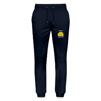 Taco Kawaii Design I Am Nacho Average Taco - Stanley/Stella Unisex Bio Jogginghose Mover  - Navy - Vorne - Marisol (170cm) & Nik (191cm)