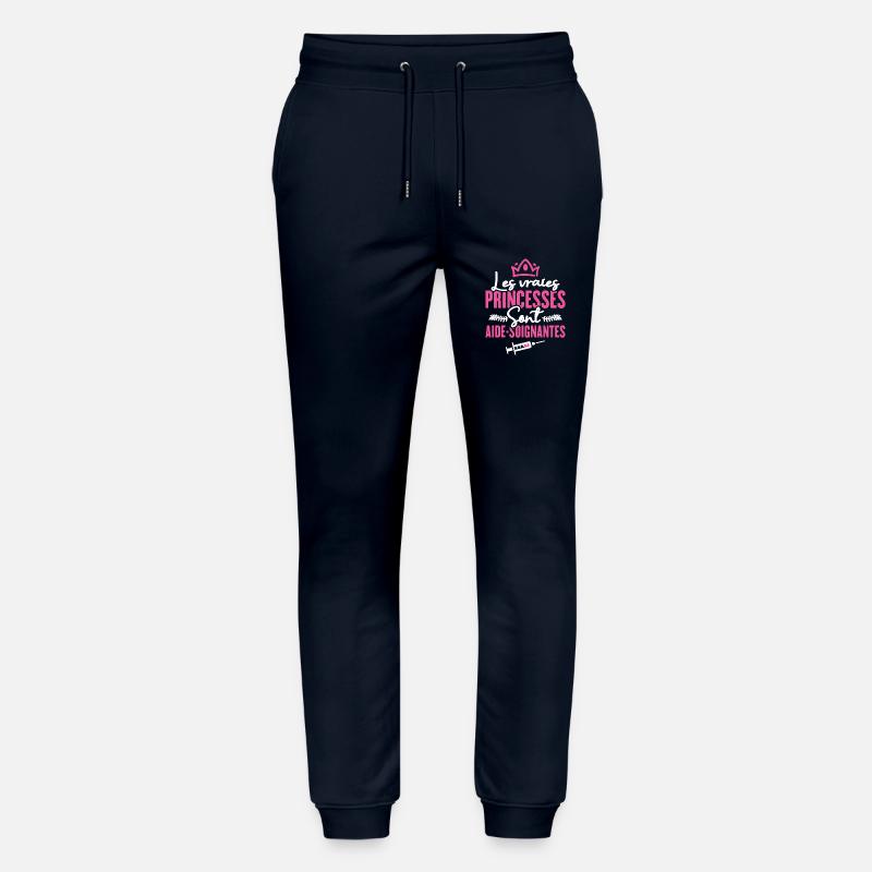Les vraies princesses sont aide-soignantes - Pantalon de jogging bio MOVER Stanley/Stella unisexe - marine