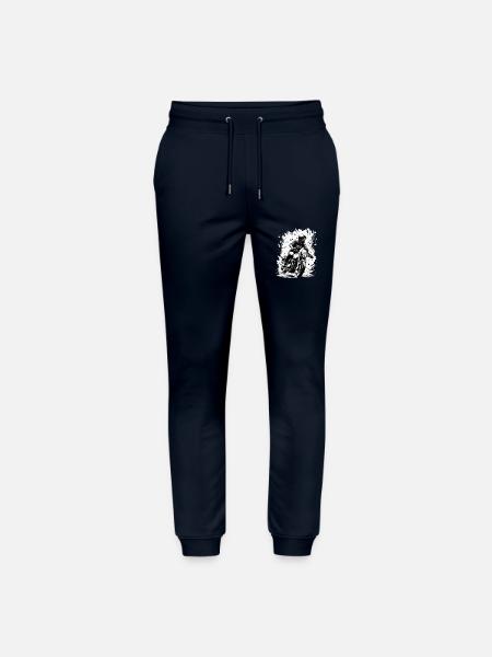 Old School Motorrad Motorradfahrer - Stanley/Stella Unisex Bio Jogginghose Mover - Navy