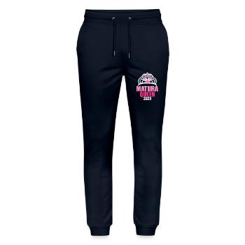 Matura Junge Mädchen Damen und Herren Matura 2023 - Stanley/Stella Unisex Bio Jogginghose Mover  - Navy - Vorne - Marisol (170cm) & Nik (191cm)