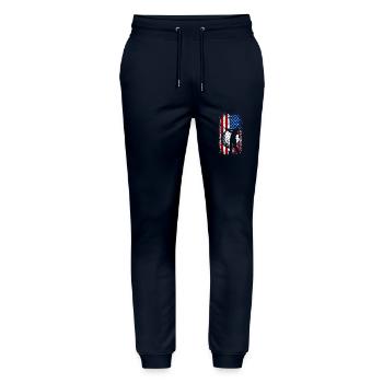 Usa Flag 4th of july golf design for golfers - Stanley/Stella Unisex Bio Jogginghose Mover  - Navy - Vorne - Marisol (170cm) & Nik (191cm)
